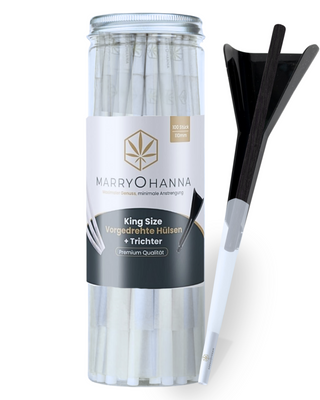 VORGEDREHTE KING SIZE HÜLSEN + TRICHTER & PUTTER