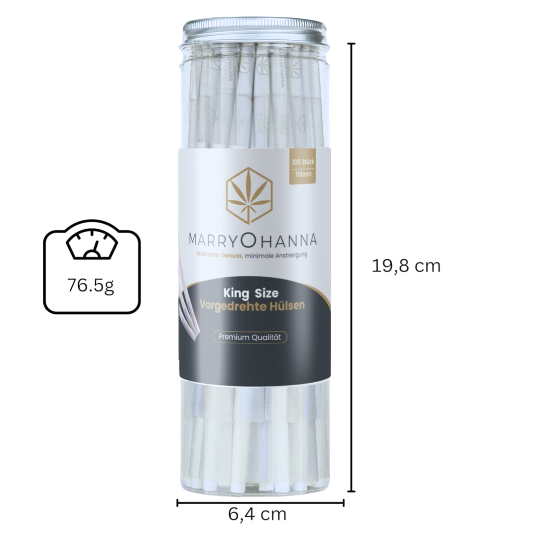 Vorgedrehte King Size Hülsen