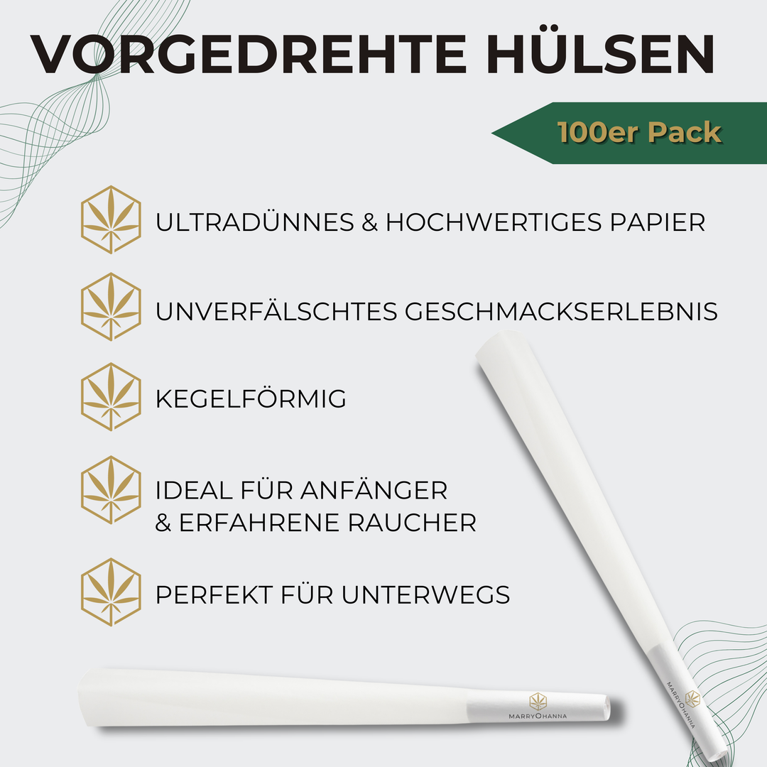 Vorgedrehte King Size Hülsen