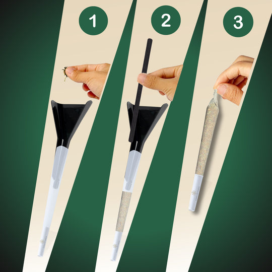 VORGEDREHTE KING SIZE HÜLSEN + TRICHTER & PUTTER